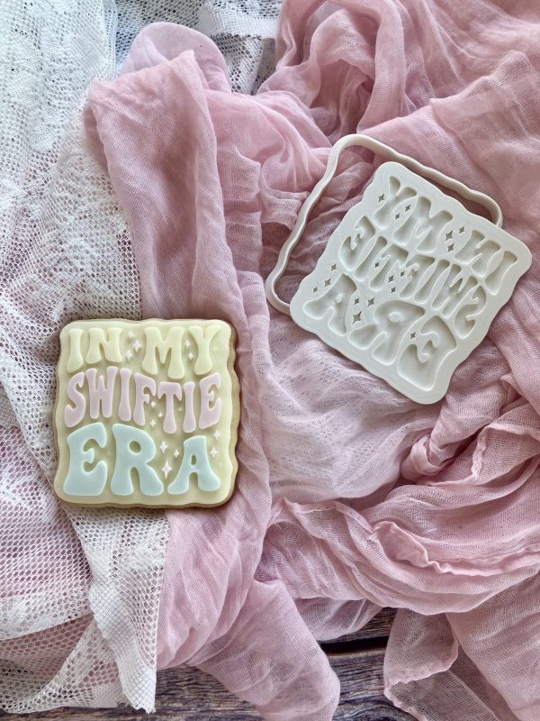 IMG_2959 In My Swiftie Era Cookie Cutter and Fondant Stamp Embosser, Taylor Swift, Swifties, Eras