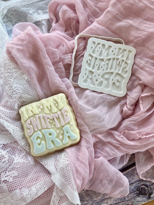IMG_2960 In My Swiftie Era Cookie Cutter and Fondant Stamp Embosser, Taylor Swift, Swifties, Eras