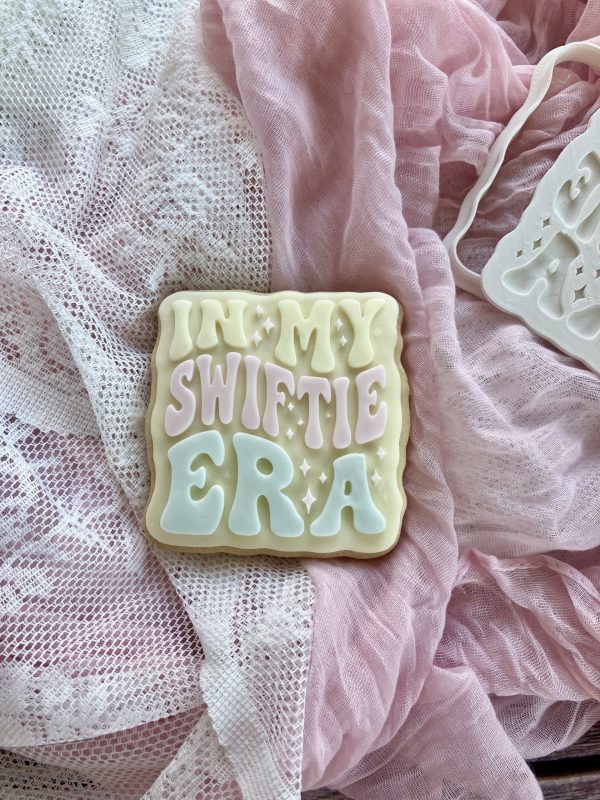 IMG_2961 In My Swiftie Era Cookie Cutter and Fondant Stamp Embosser, Taylor Swift, Swifties, Eras