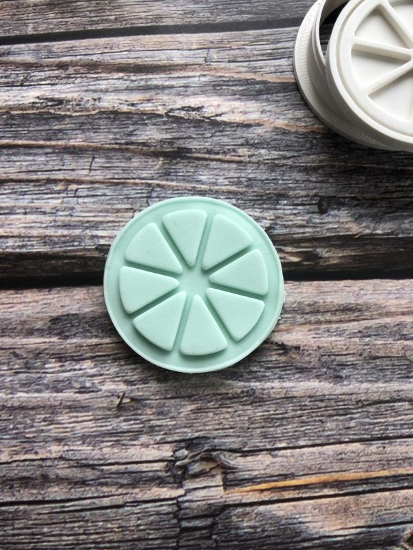 Mini Segmented Fruit Cookie Cutter and Fondant Stamp Embosser, Orange, Lemon, Zest, Main Squeeze