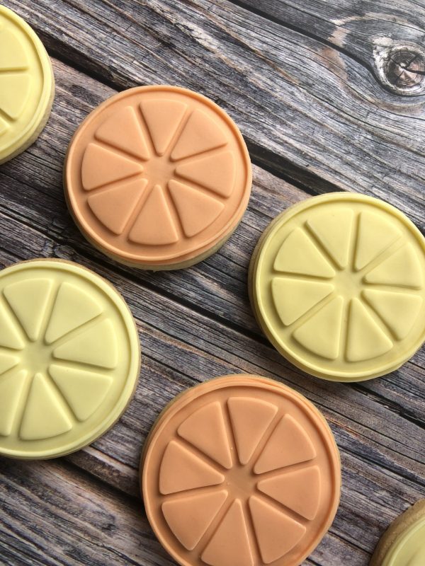 Segmented Fruit Cookie Cutter and Fondant Stamp Embosser, Orange, Lemon, Zest, Main Squeeze