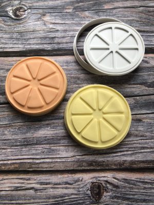 Segmented Fruit Cookie Cutter and Fondant Stamp Embosser, Orange, Lemon, Zest, Main Squeeze