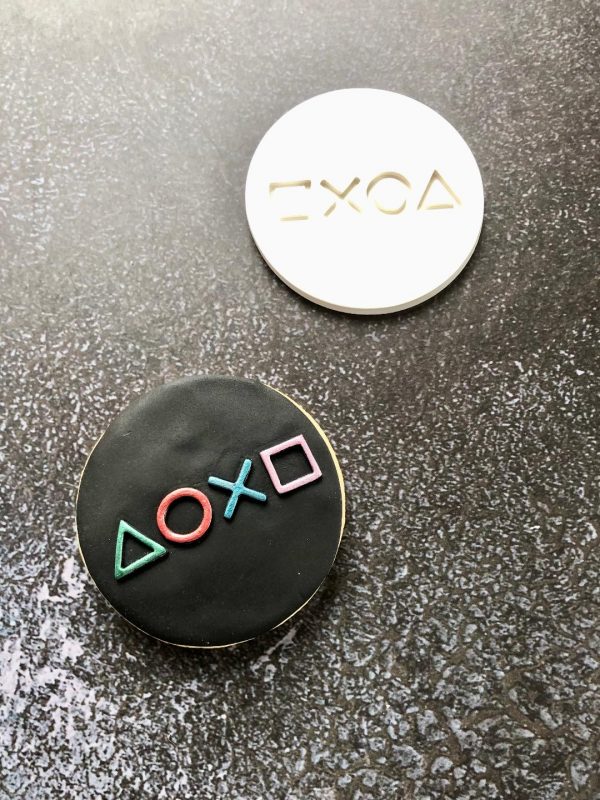 Playstation Theme Fondant Embosser, Shapes, Pattern, Gamer