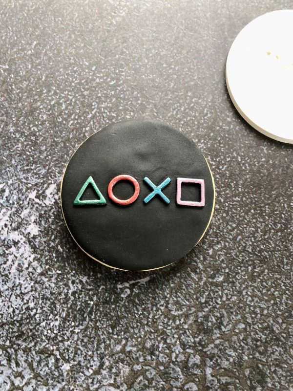 Playstation Theme Fondant Embosser, Shapes, Pattern, Gamer