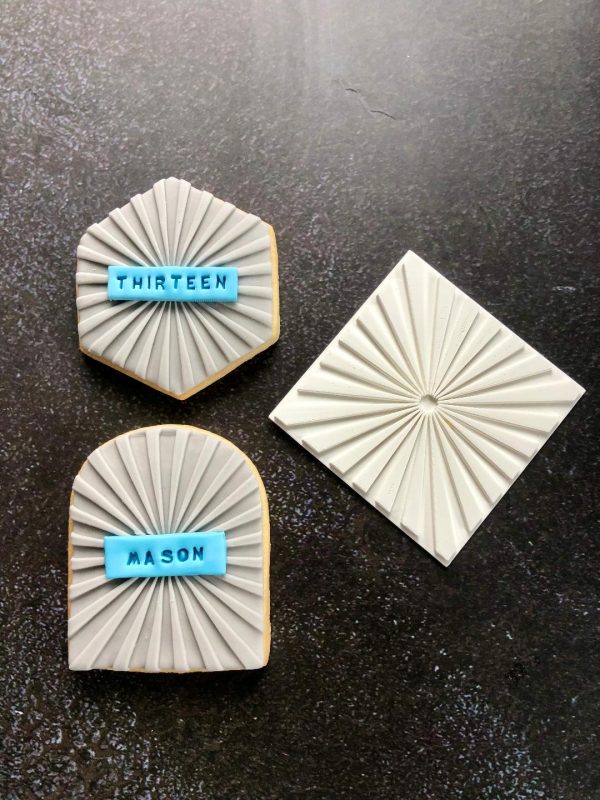 Sunburst Fondant Stamp Embosser, Here Comes The Sun, Son, Sunshine, Rays