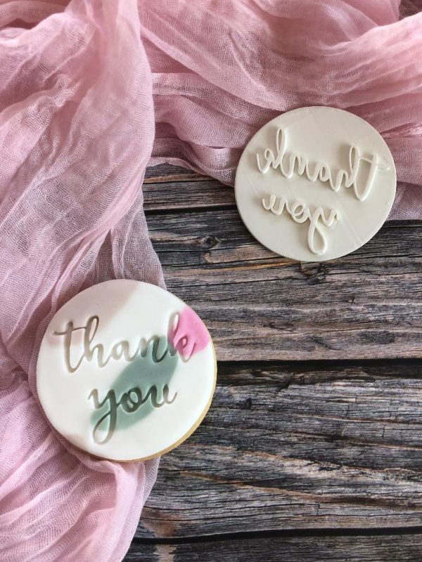 Thank You 1 Thank You Cookie Stamp, Teacher Gift, Gifting, Mother's Day, Father's Day