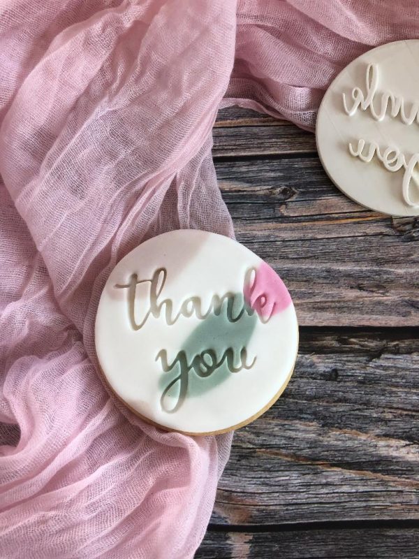 Thank you 2 Thank You Cookie Stamp, Teacher Gift, Gifting, Mother's Day, Father's Day