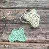 Two Cool Cookie Cutter and Fondant Stamp Embosser, Second Birthday, 2, Two