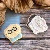 bear 1 Smart Teddy Bear Cookie Cutter and Fondant Stamp Embosser, I Love You Beary Much, Father's Day