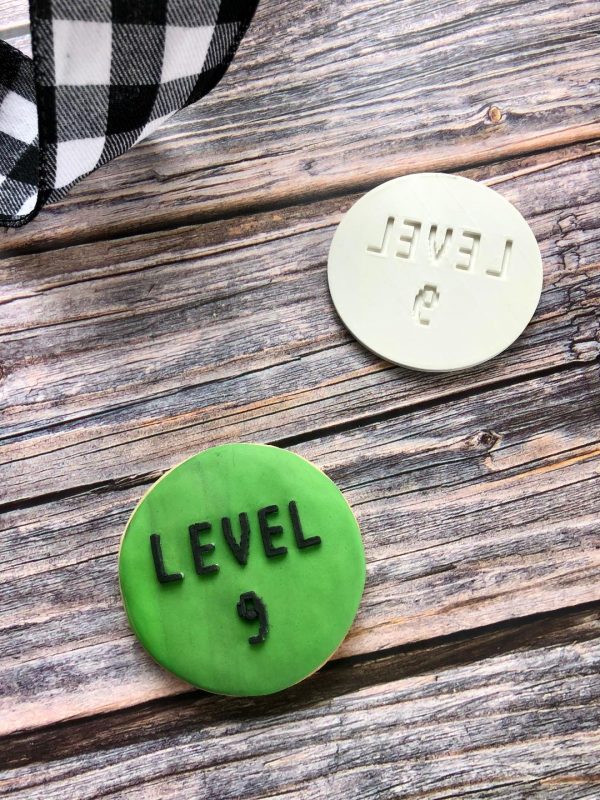 Level 9 Fondant Embosser, Gaming, 9th Birthday, Ninth Birthday, XBox, Playstation