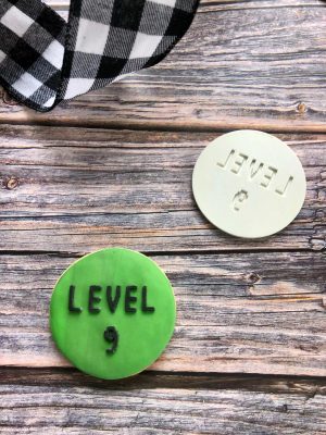 Level 9 Fondant Embosser, Gaming, 9th Birthday, Ninth Birthday, XBox, Playstation