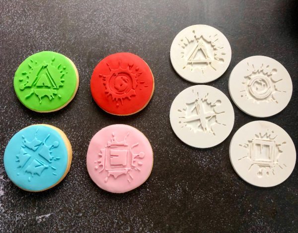 Gaming Fondant Embosser, Playstation Theme Letter Set