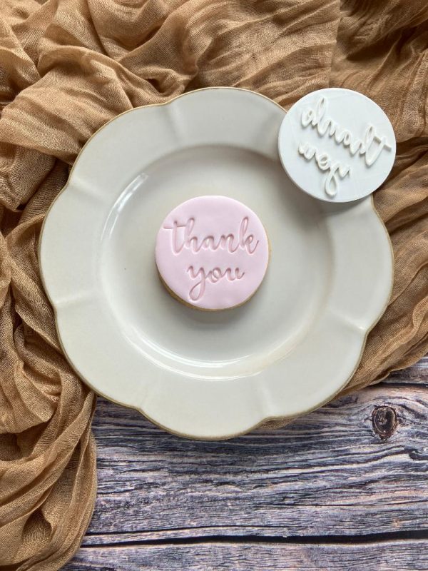 thank you 3 Thank You Cookie Stamp, Teacher Gift, Gifting, Mother's Day, Father's Day