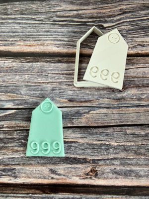 Police Epaulette Cookie Cutter and Fondant Stamp Embosser, Police Badge, 999