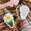 Flower Pot Cookie Cutter and Fondant Stamp Embosser