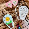 Flower Pot Cookie Cutter and Fondant Stamp Embosser