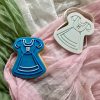 German Dress Cookie Cutter and Fondant Stamp Embosser, Oktoberfest, Clothes, German Theme