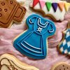 German Dress Cookie Cutter and Fondant Stamp Embosser, Oktoberfest, Clothes, German Theme