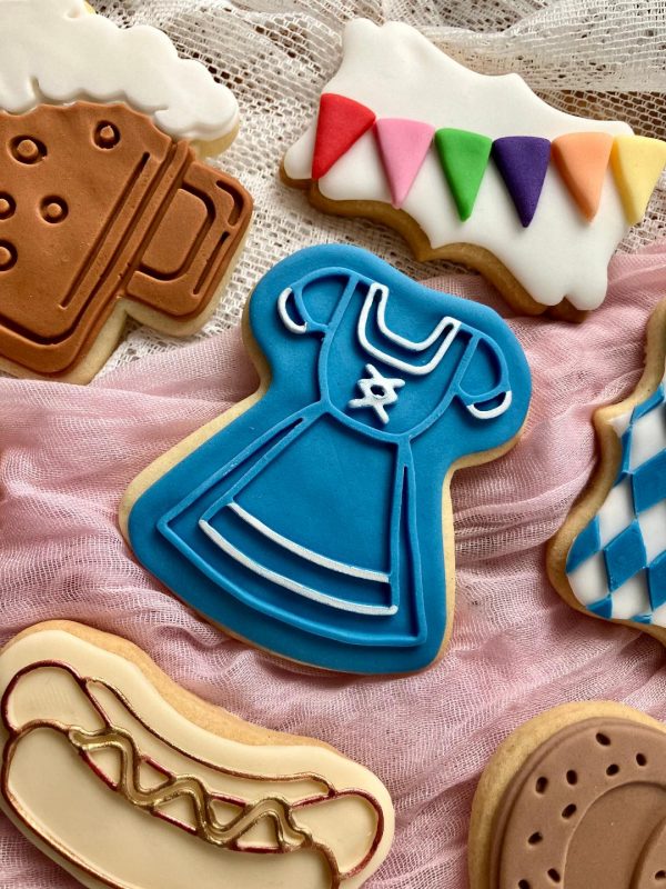German Dress Cookie Cutter and Fondant Stamp Embosser, Oktoberfest, Clothes, German Theme