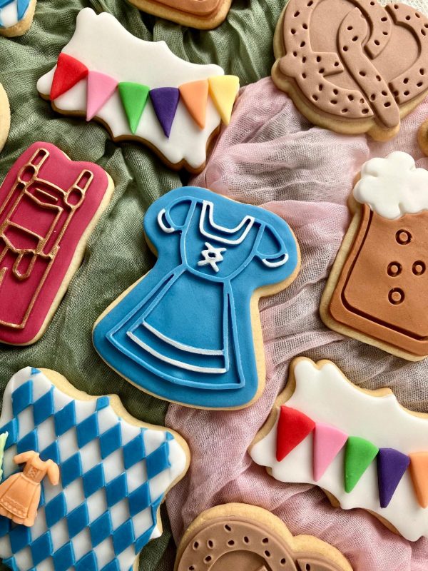 German Dress Cookie Cutter and Fondant Stamp Embosser, Oktoberfest, Clothes, German Theme