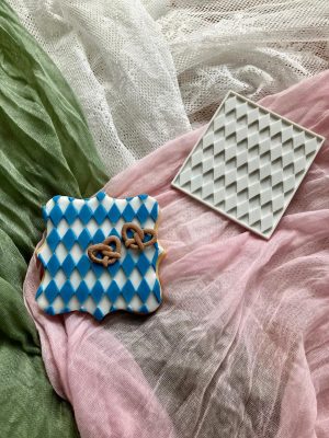 Harlequin Pattern Fondant Stamp Embosser, Diamond Pattern, Circus, Alice in Wonderland, Oktoberfest