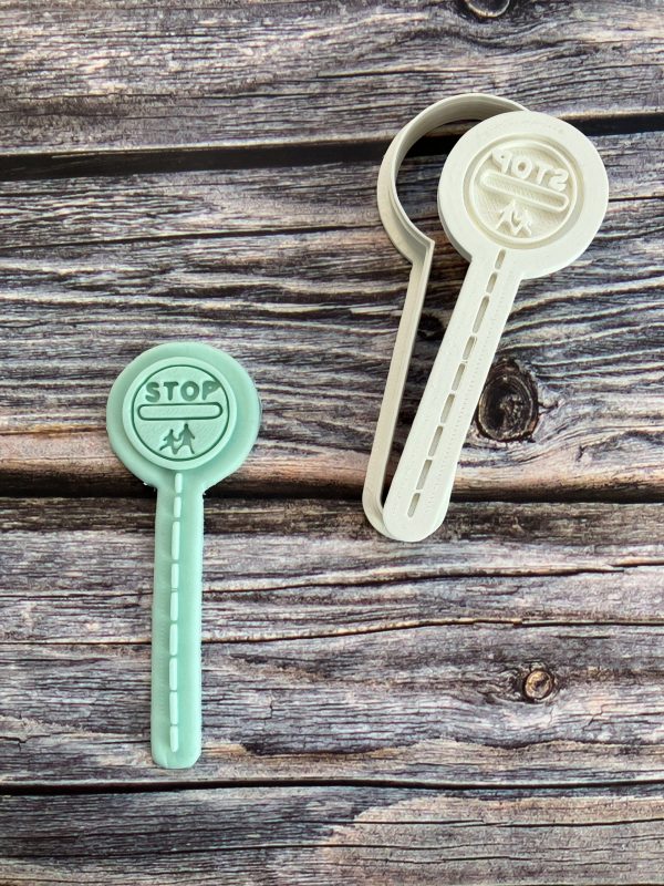 IMG_0735 Stop Sign Cookie Cutter and Fondant Stamp, Thank You Teacher, Lollipop Person, Lollypop