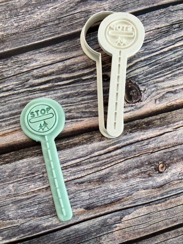 IMG_0736 Stop Sign Cookie Cutter and Fondant Stamp, Thank You Teacher, Lollipop Person, Lollypop