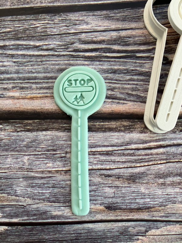 IMG_0737 Stop Sign Cookie Cutter and Fondant Stamp, Thank You Teacher, Lollipop Person, Lollypop