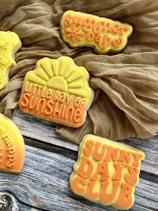 IMG_0962 Little Ray of Sunshine Cookie Cutter and Fondant Stamp Embosser, Summer, New Baby, Son, Sun