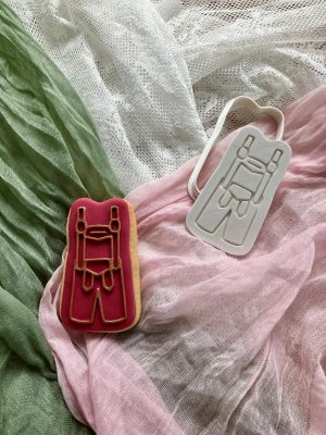 Lederhosen Cookie Cutter and Fondant Stamp Embosser, Oktoberfest, Clothes, German Theme