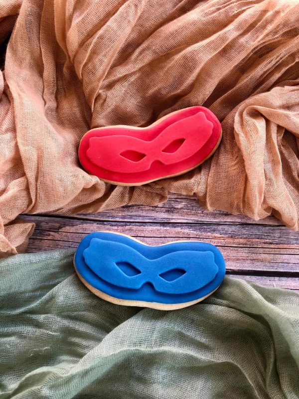 Masks 3 Ninja Mask Cookie Cutter and Fondant Stamp Embosser, Eye Mask, Masquerade, TNMT