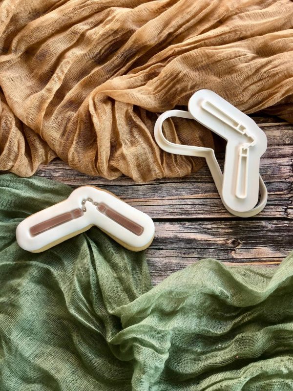 Nunchuck 1 Nunchuck Cookie Cutter and Fondant Stamp, TMNT, Ninja Turtles Theme