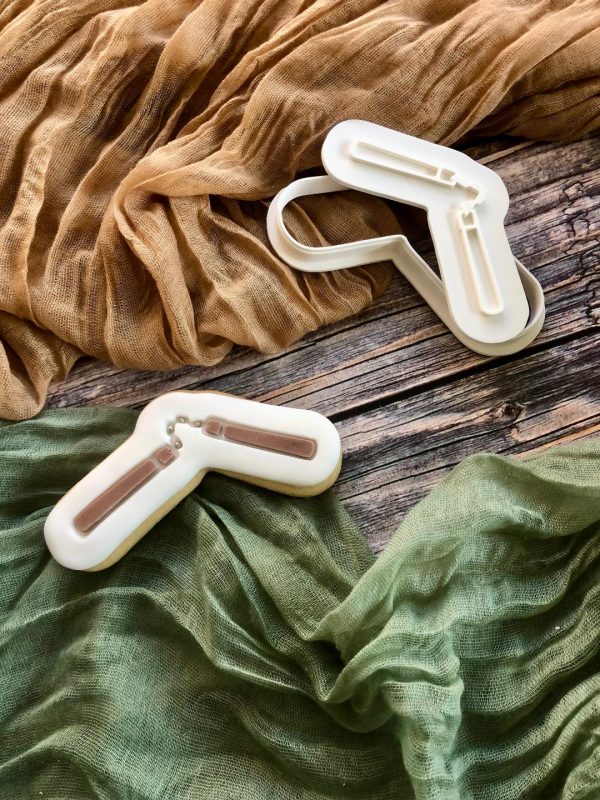 Nunchuck 2 Nunchuck Cookie Cutter and Fondant Stamp, TMNT, Ninja Turtles Theme