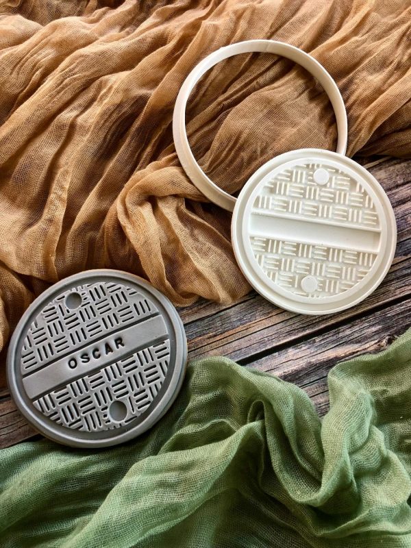 Sewer Grid 2 Sewer Grid Cookie Cutter and Fondant Stamp, TNMT, Turtles Theme, Grate