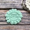 Hippy Sunshine Cookie Cutter and Fondant Stamp Embosser, Happy Sunshine, Sun, Hippie, Vacay Vibes