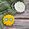 Hippy Sunshine Cookie Cutter and Fondant Stamp Embosser, Happy Sunshine, Sun, Hippie, Vacay Vibes