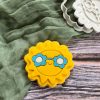 Hippy Sunshine Cookie Cutter and Fondant Stamp Embosser, Happy Sunshine, Sun, Hippie, Vacay Vibes