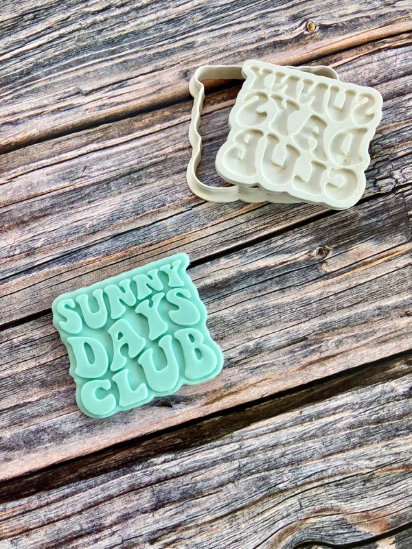 sunny days 2 Sunny Days Club Cookie Cutter and Fondant Stamp Embosser, Summer, New Baby, Son, Sun