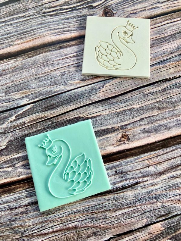 Swan Princess Fondant Stamp Embosser, Swan Theme, Princess Theme