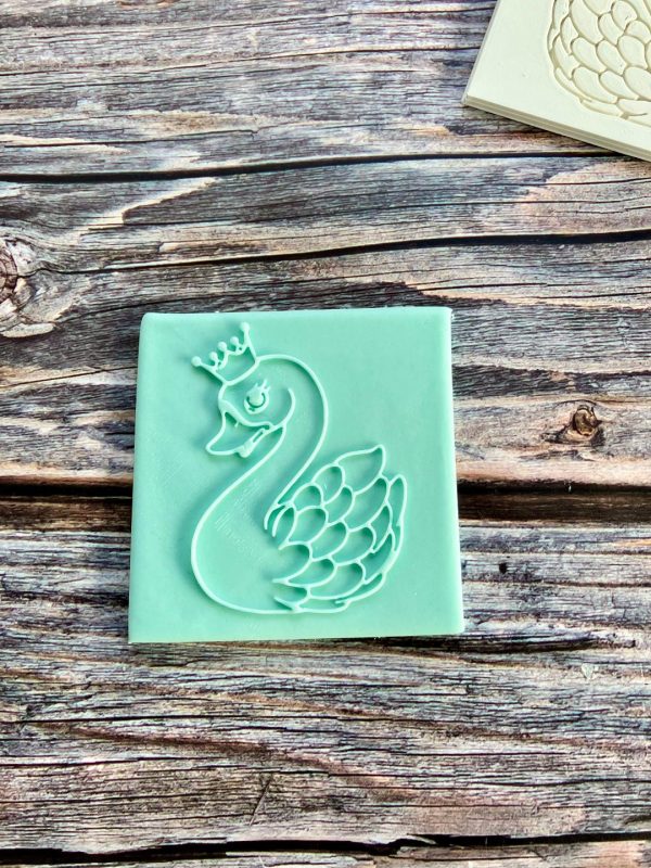 Swan Princess Fondant Stamp Embosser, Swan Theme, Princess Theme