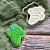Cactus Cookie Cutter and Fondant Stamp Embosser, Hippie Cactus, Rodeo, Mexico