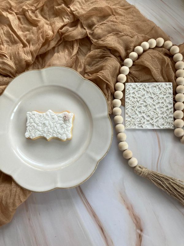 Flower Pattern Fondant Stamp Embosser, Pretty Pattern, Baby In Bloom, Floral