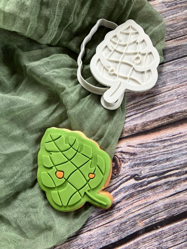 Leaf 2 Leaf Cookie Cutter and Fondant Stamp Embosser, Woodland Theme, Jungle Theme