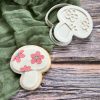 Toadstool Cookie Cutter and Fondant Stamp Embosser, Woodland Theme, Fairies, Hippie Mushroom