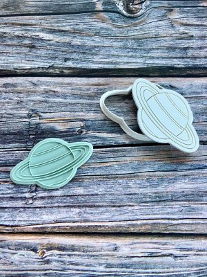 Planet Cookie Cutter and Fondant Stamp Embosser, Universe, Solar System, Space Theme