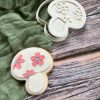 Toadstool Cookie Cutter and Fondant Stamp Embosser, Woodland Theme, Fairies, Hippie Mushroom