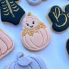 Baby Pumpkin Cookie Cutter and Fondant Stamp, Halloween, Baby Shower