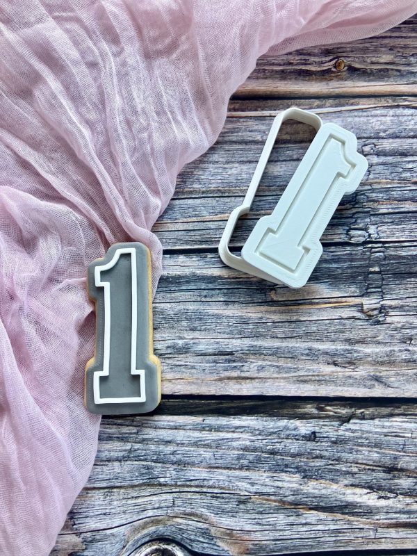 Sports Numbers Cookie Cutter and Embosser Set, Varsity Numbers, Age, Birthday, Taylor Swift