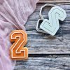 Sports Numbers Cookie Cutter and Embosser Set, Varsity Numbers, Age, Birthday, Taylor Swift