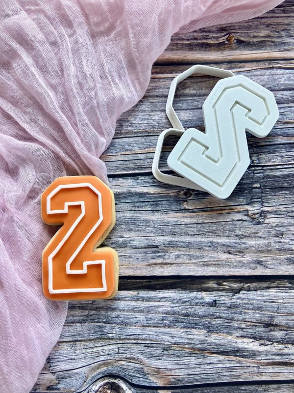 Sports Numbers Cookie Cutter and Embosser Set, Varsity Numbers, Age, Birthday, Taylor Swift